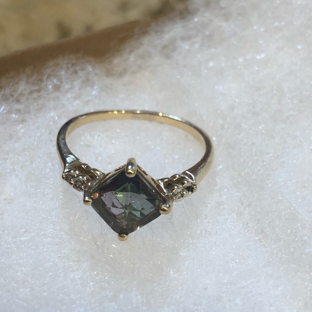 Mystic Fire Topaz Ring and Pendant